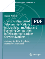 The Liberalisation of The Telecommunications Sector in Sub-Saharan Africa and Fostering Competition in Telecommunications Services Markets