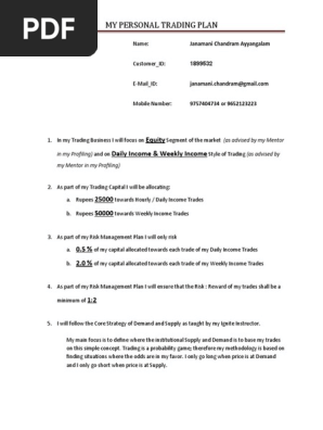 Trading Plan