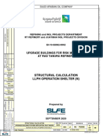 Structural Calculation LLPH Operation Shelter (N) : Upgrade Buildings For Risk Mitigation at Ras Tanura Refinery