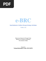 e-BRC: Bank Realisation Certificate Message Exchange With Banks