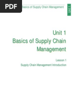 Basics of Supply Chain Managment (Lesson 1)