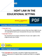 Copyright Law in The Educational Setting