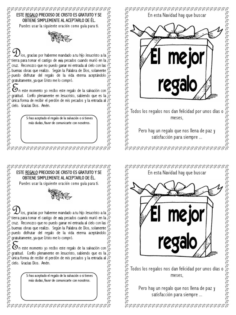 El Regalo de la Salvación para Niños | PDF | Salvación | Cristo (título)