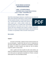 Estudo Dirigido - Gestão de Política Social - Mod A 2015 - Fase II