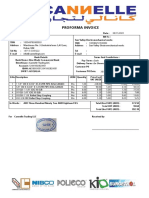 PROFORMA INVOICE for pipe fittings and accessories