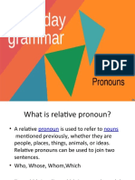 Relative Pronoun