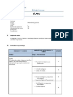 SILABUS - Matematica y Logica Actualizado Al 13 Mayo 2011