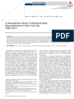 A Retrospective Study of Intentional Body Dismemberment in New York City: 1996-2017