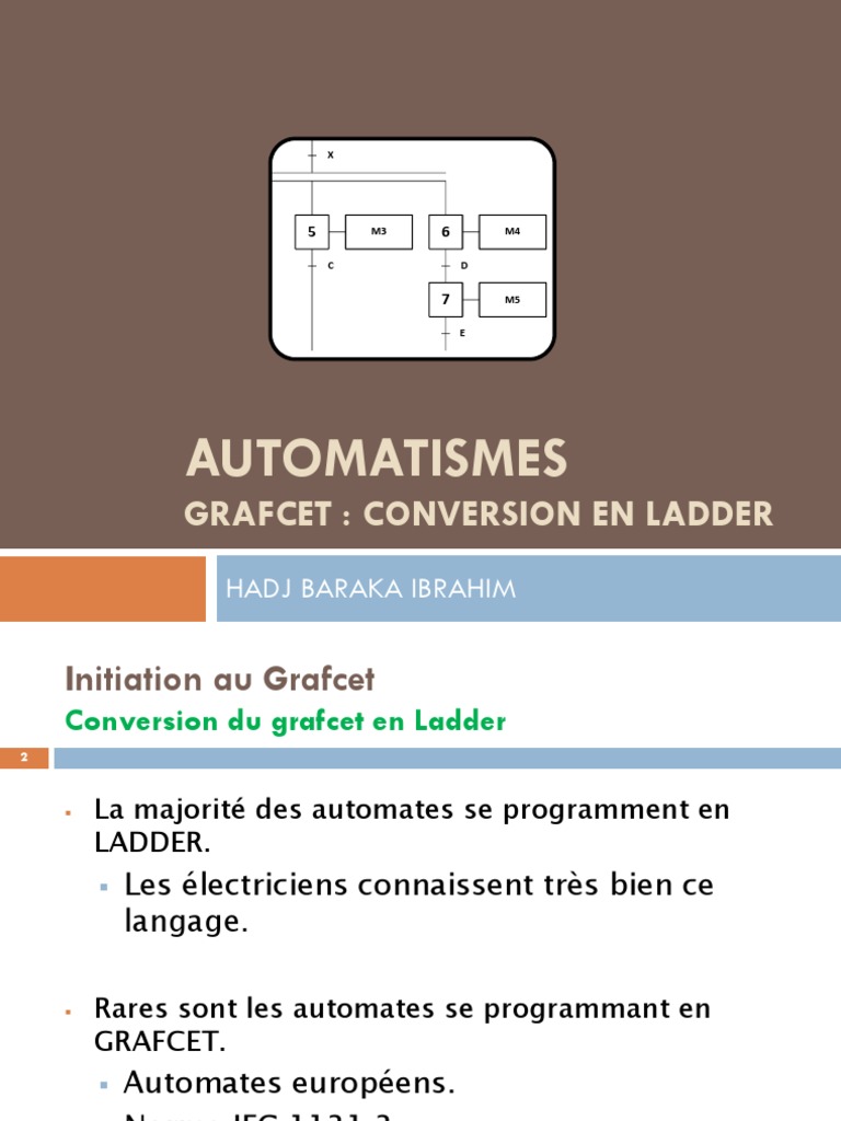 Conversion GRAFCET en LADDER | PDF