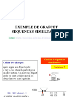 EXEMPLE GRAFCET - SEQUENCES SIMULTANES V1