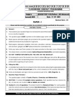 Nurture Ph-1 (Paper - 1) 11.07.2021