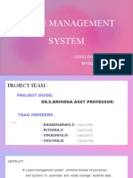 Leave Management System Review 1