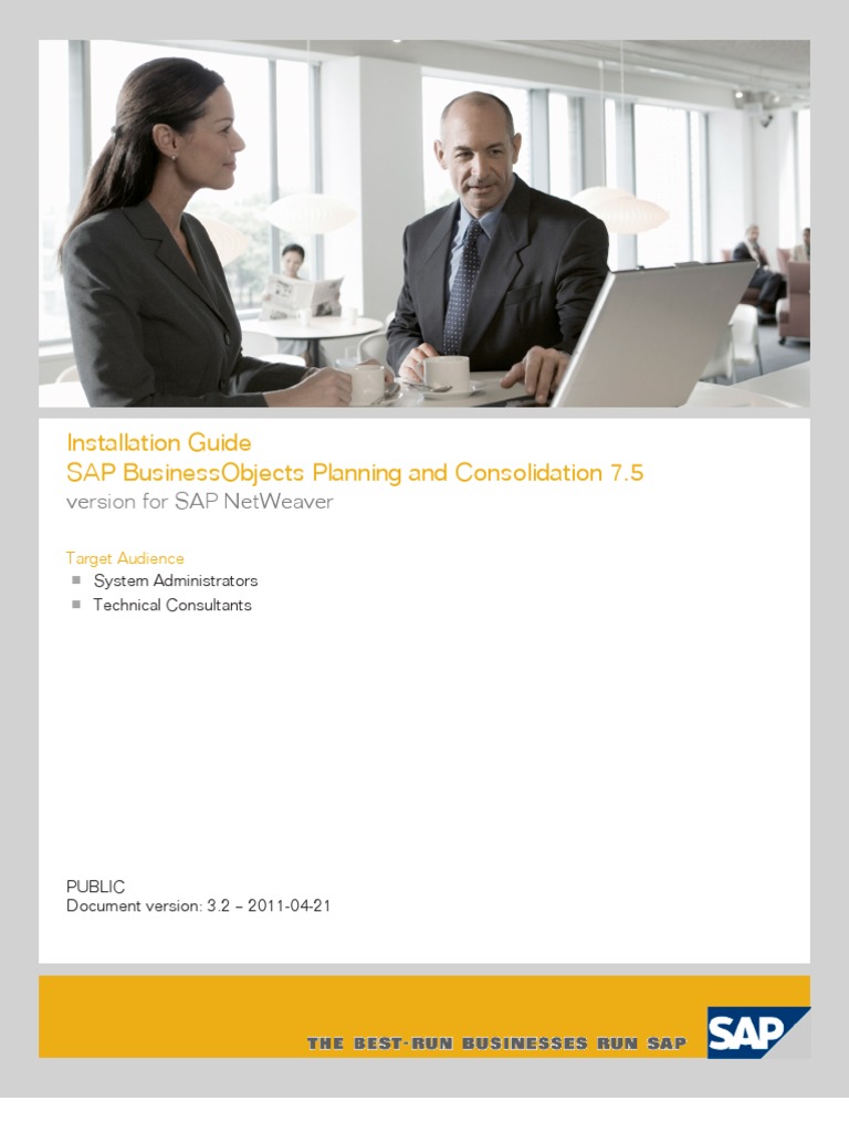 Installation Guide Sap Businessobjects Planning and Consolidation 7.5 ...