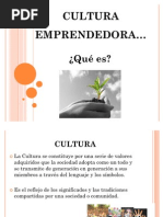 CULTURA EMPRENDEDORA