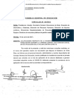 Circular #10-21 CGE Justificación Inasistencia Día de Aplicación de La Vacuna Contra COVID-19