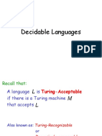 Decidable Language