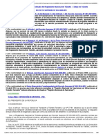 DS N.° 016-2009-MTC-Texto Único Ordenado Del Reglamento Nacional de Tránsito