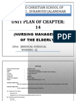 United Christian School of Nursing, Suranussi Jalandhar: Unit Plan of Chapter: 14