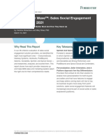 The Forrester Wave™: Sales Social Engagement Solutions, Q1 2021