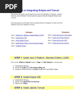 Tutorial On Integrating Eclipse and Tomcat