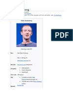 Mark Zuckerberg: Jump To Navigation Jump To Search