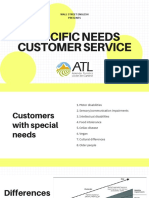 Specific Needs Customer Service