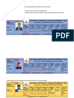 NHTET Results of Withheld Candidates