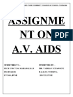 Assignme NT On A.V. Aids