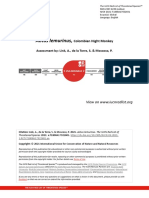 Aotus Lemurinus,: Assessment By: Link, A., de La Torre, S. & Moscoso, P