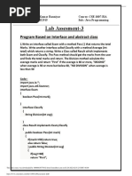 Lab Assesment-3: Program Based On Interface and Abstract Class