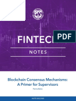 IMF FinTech Notes - Blockchain Consensus