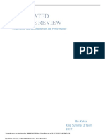 Integrated Article Review: Influence of Job Satisfaction On Job Performance