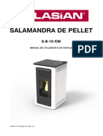 Salamandra de Pellet: Manual de Utilizador E de Instalador