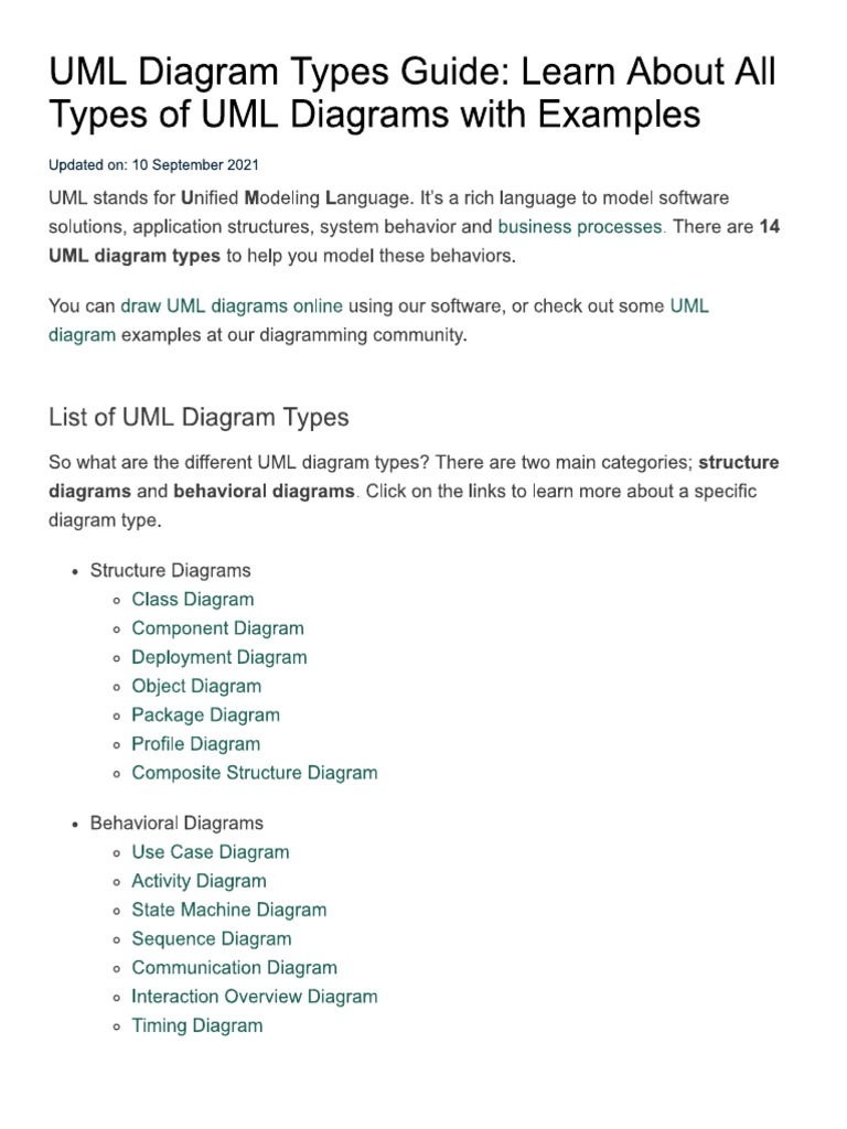 UML Diagram | PDF