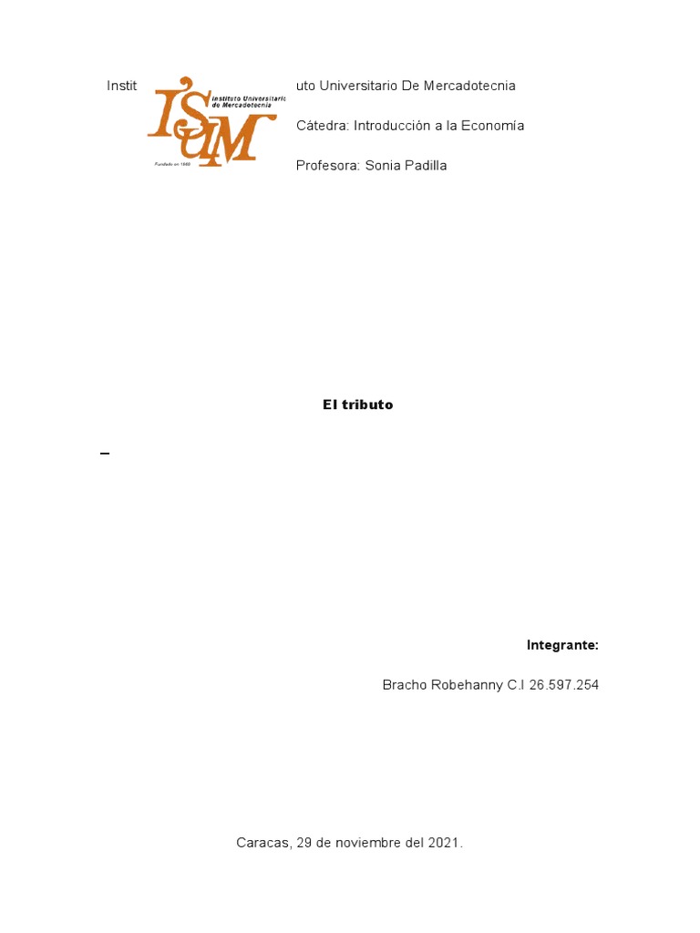 Definición y Tipos de Tributos | PDF | Impuestos | Interés