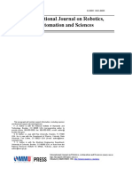 International Journal On Robotics, Automation and Sciences: Vol X (XXXX) E-ISSN: 2682-860X