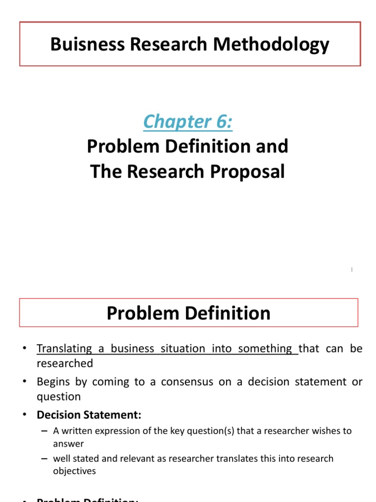 Topic4 - Problem Definition and Research Proposal - MSK | PDF ...