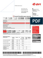 Factură Fiscală de Gaze Naturale