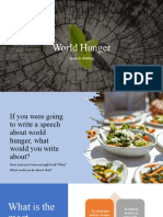 World Hunger Speech Writing