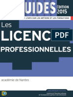 Licences Pro Rentree 2016 Nantes