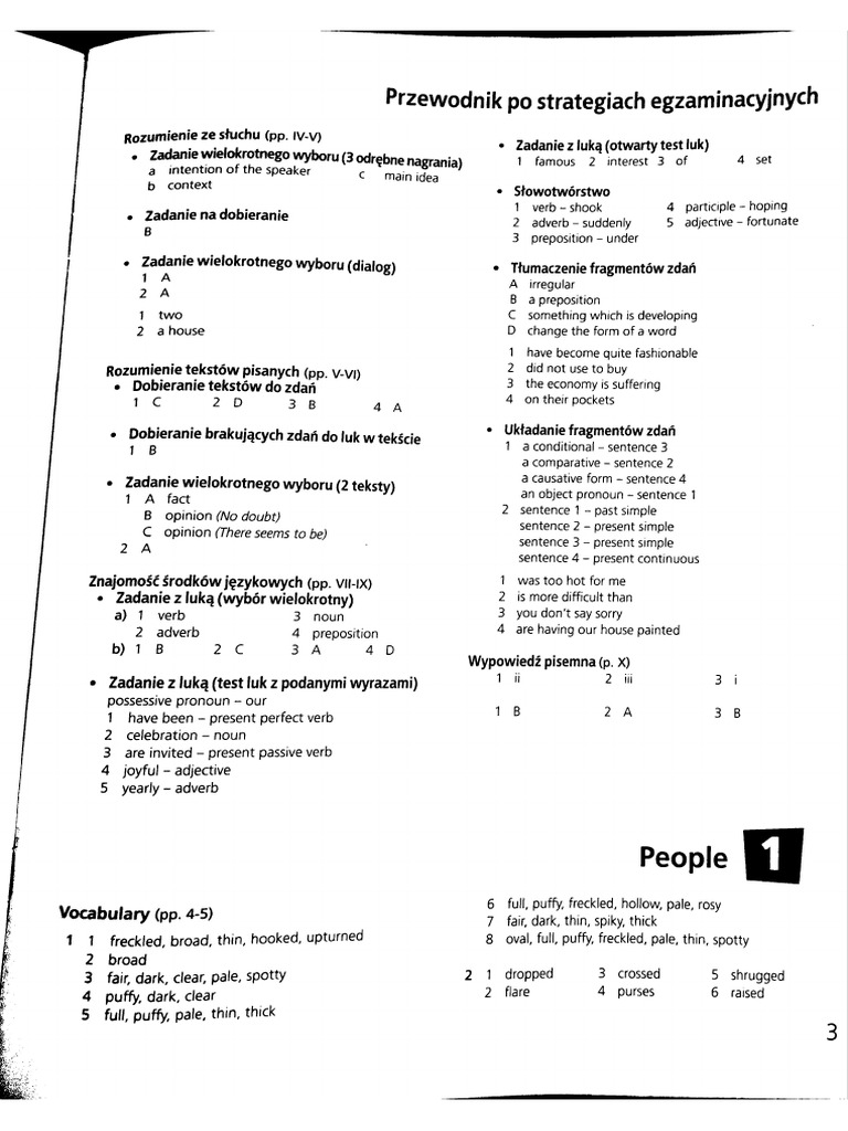 Longman Repetytorium Maturalne Bank Słów Dom Odpowiedzi Teacher's Book Repetytorium Matura 2015 Rozszerzony Express