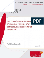 Les Coopératives D'activités Et D'emploi, À L'origine D'un Entrepreunariat Collectif Et Coopératif