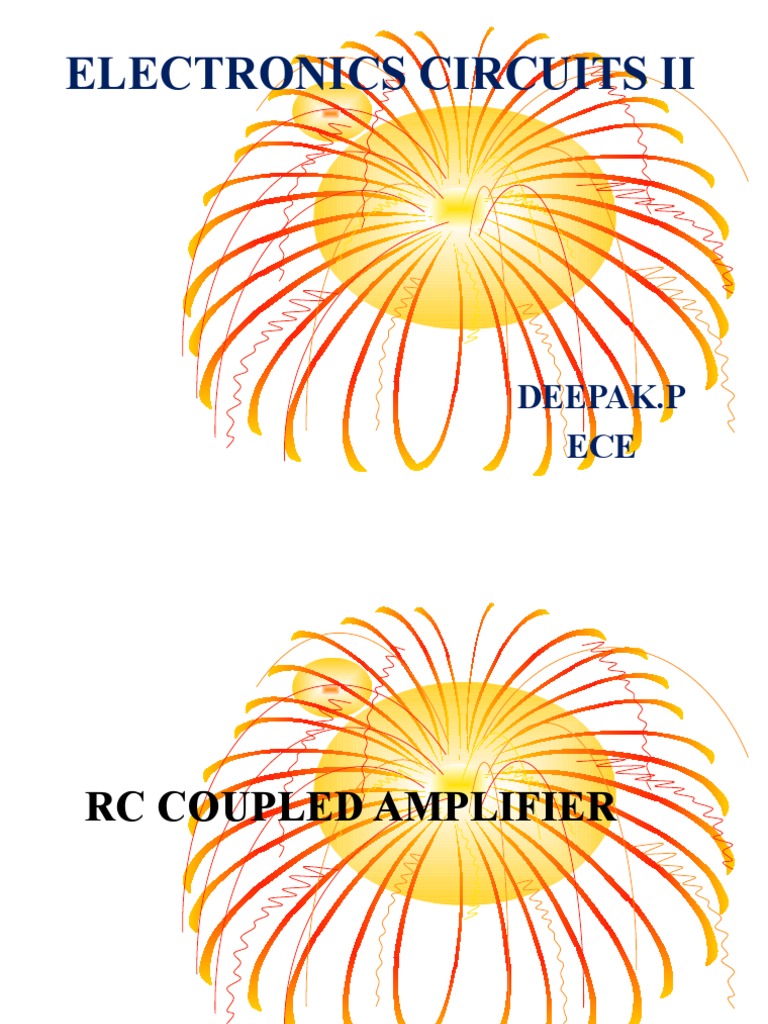 RC Coupled Amplifier PDF Amplifier Electrical Network