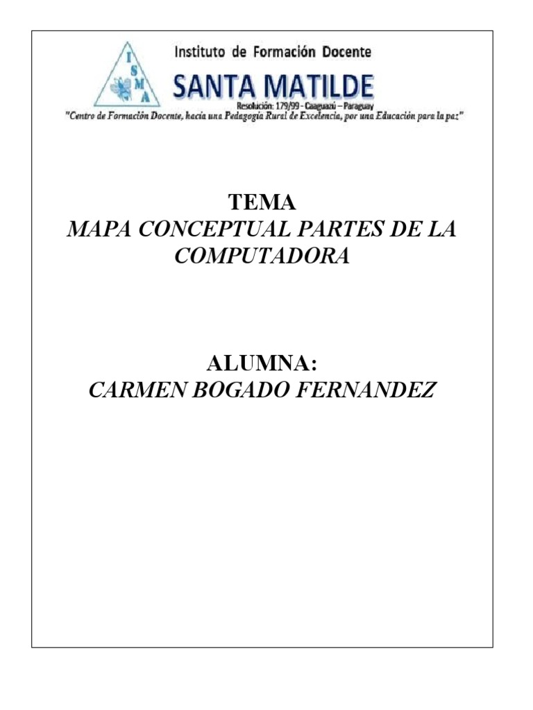 Mapa Conceptual de Partes de la Computadora | PDF | Hardware de la ...