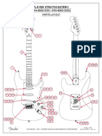 Player Stratocaster® (014-4502-XXX / 014-4503-XXX) : Parts Layout