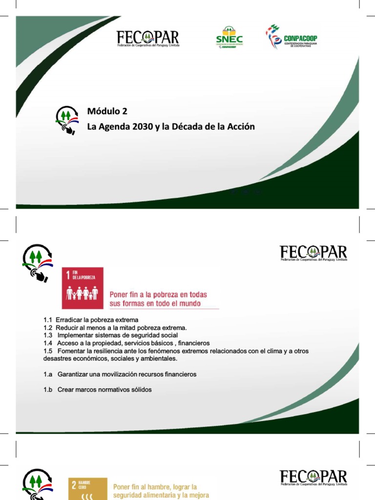 La Agenda 2030 y La Década de La Acción | PDF | Sustentabilidad ...