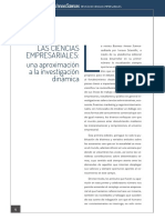 Las Ciencias Empresariales: Una Aproximación A La Investigación Dinámica