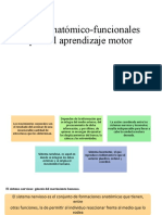 Bases Anatómico-Funcionales para El Aprendizaje Motor