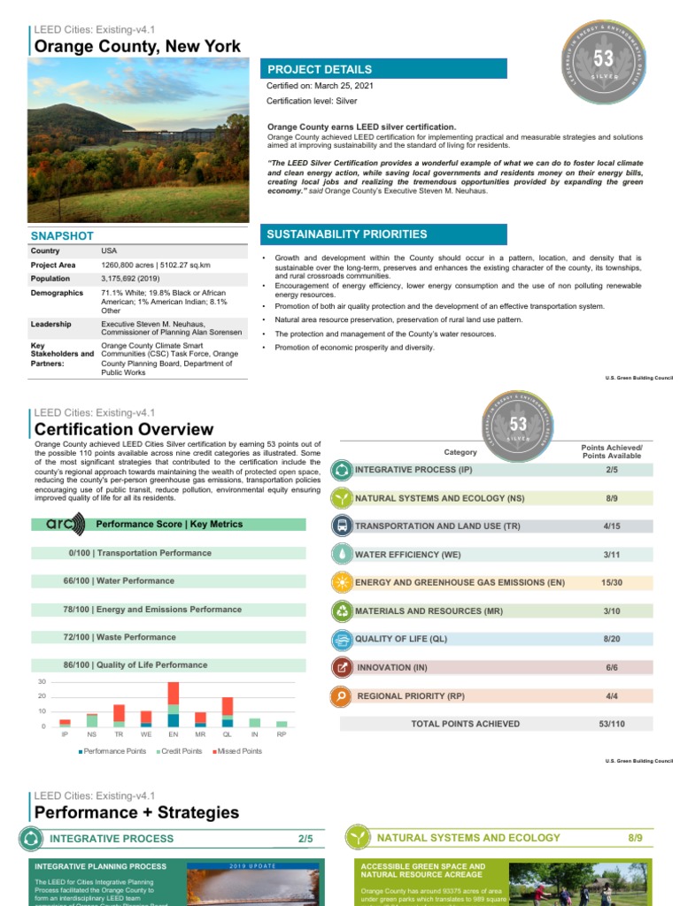 Orange County Case Study LEEDv41 Cities PDF