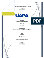 Tarea Vi de Ciencia Sociales de La Educacion Basica